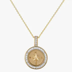 The Compass Diamond Pendant Necklace