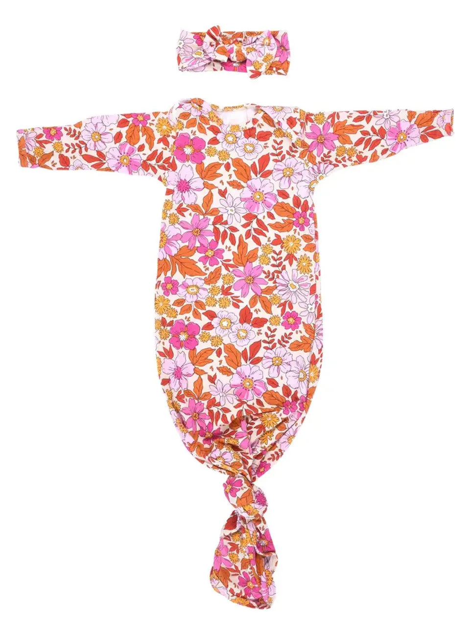 Three Little Tots Gowns with Headbands (Multiple Color Options)