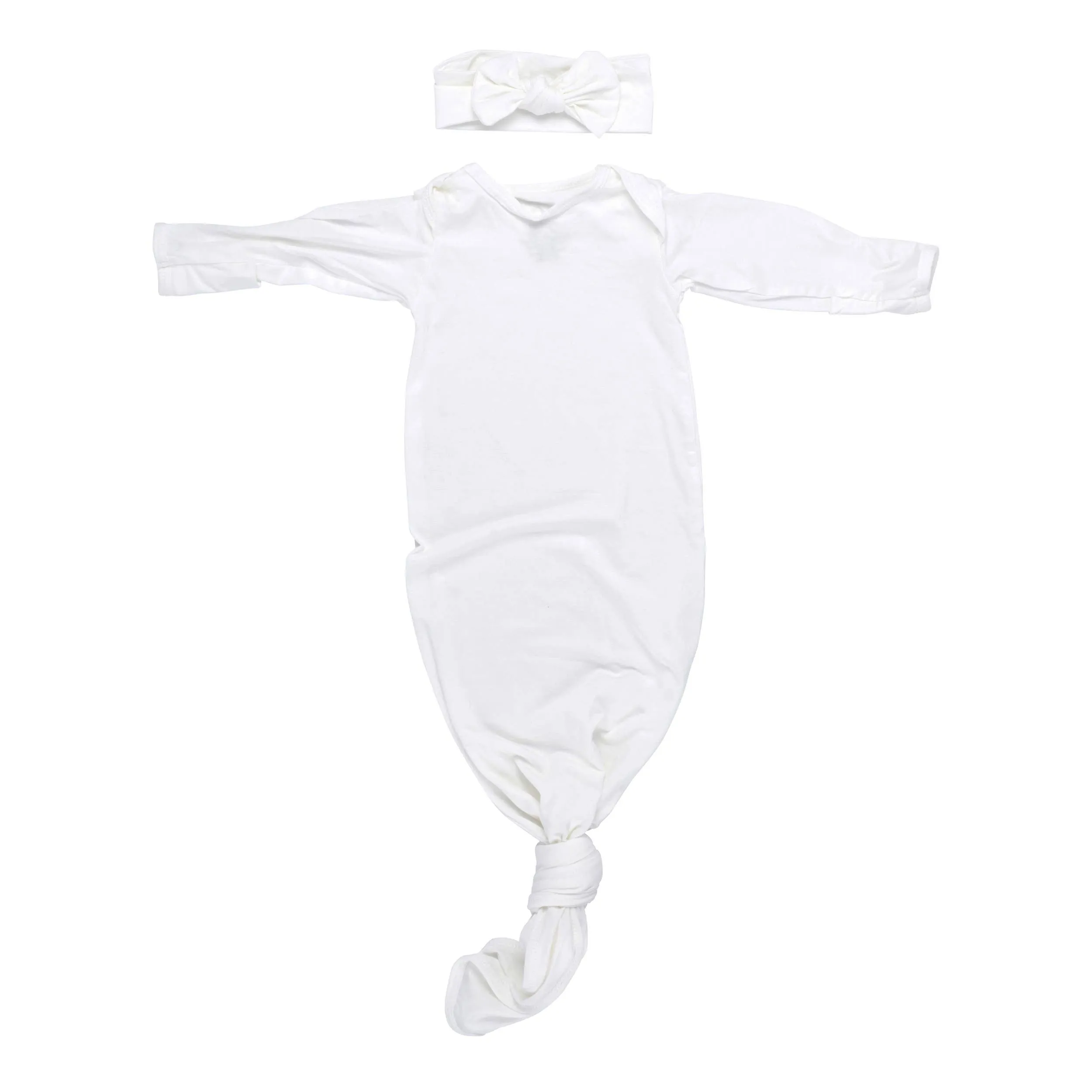 Three Little Tots Gowns with Headbands (Multiple Color Options)