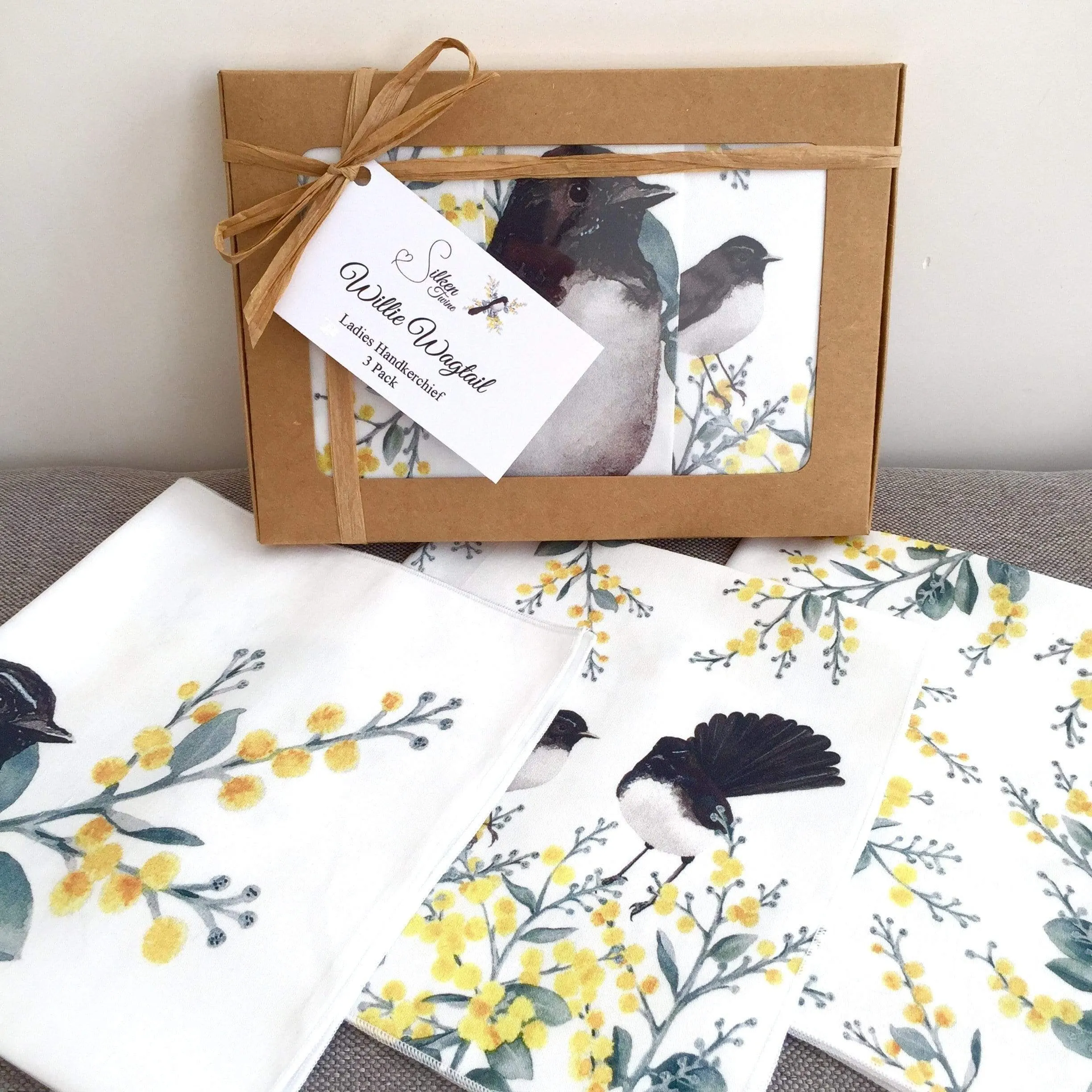 Willie Wagtail Handkerchief 3 pack